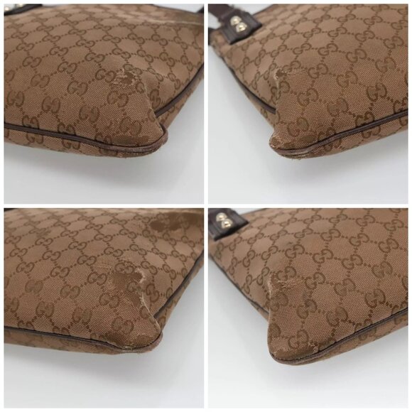 GUCCI GG Canvas Shoulder Bag Brown Auth - Picture 15 of 16